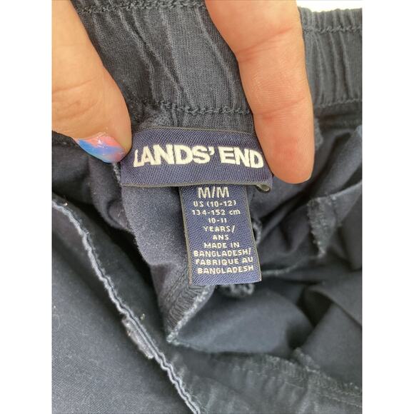 Lands End Kids 2 Packs Cotton Elastic Waist Pull On Shorts Black Size M - Picture 4 of 8